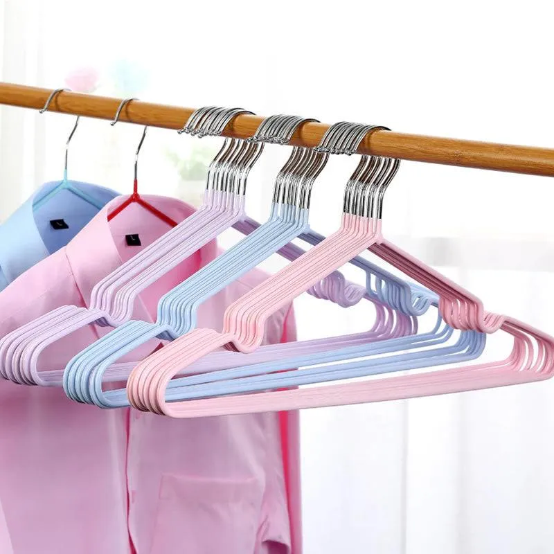 10-Piece Non-Slip Clothes Hangers Black