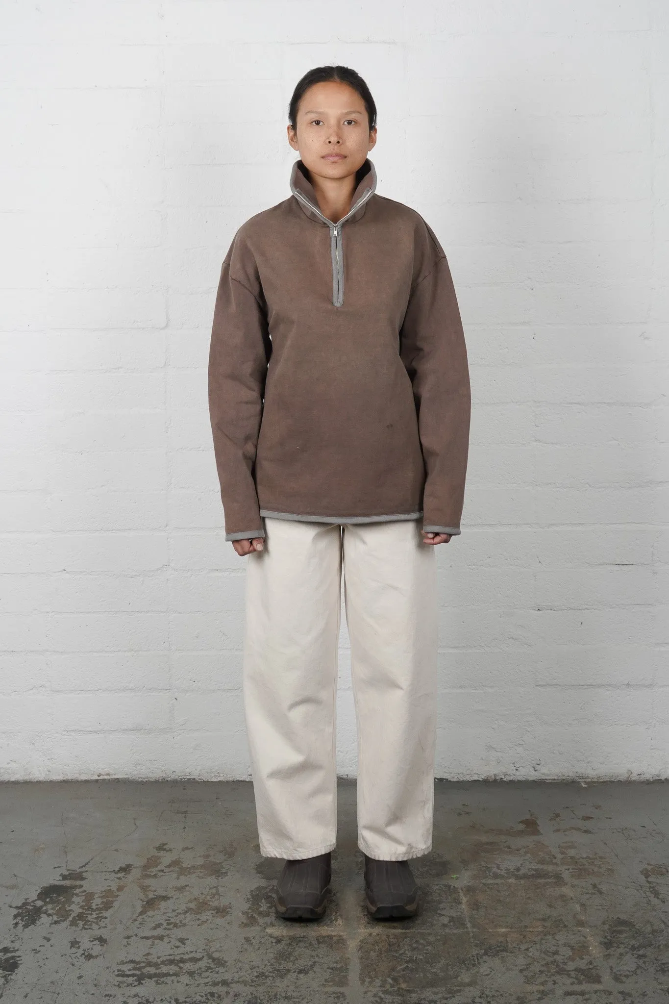 Base Layer Pullover - Charred Brown