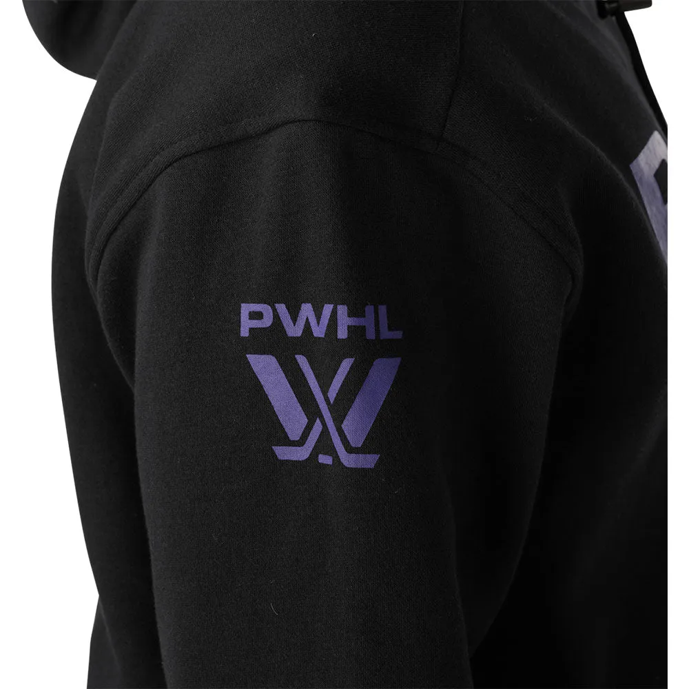 BAUER PWHL LEAGUE ULTIMATE ADULT BLACK HOODIE