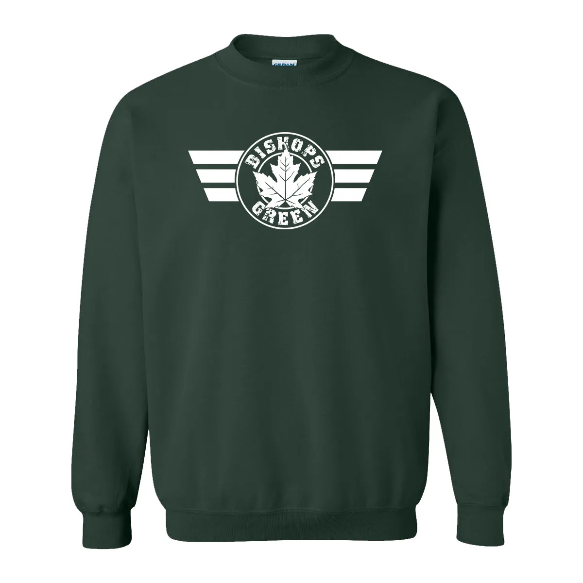 Bishops Green - Maple Leaf - Forest Green - Crewneck Sweatshirt