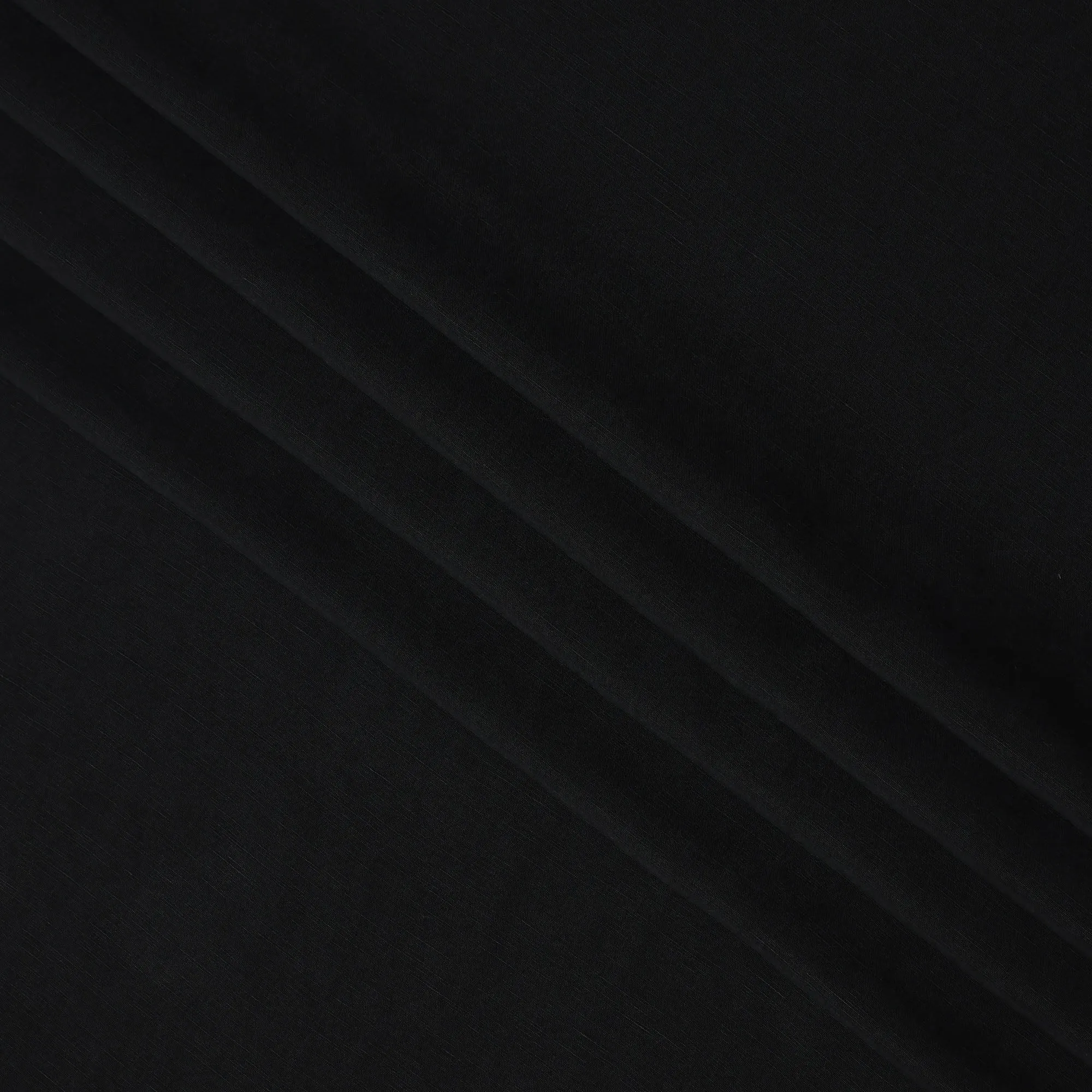 Black Sustainable Cupro Linen Fabric, 140 cm Width - Biodegradable, Made in Japan-D21114