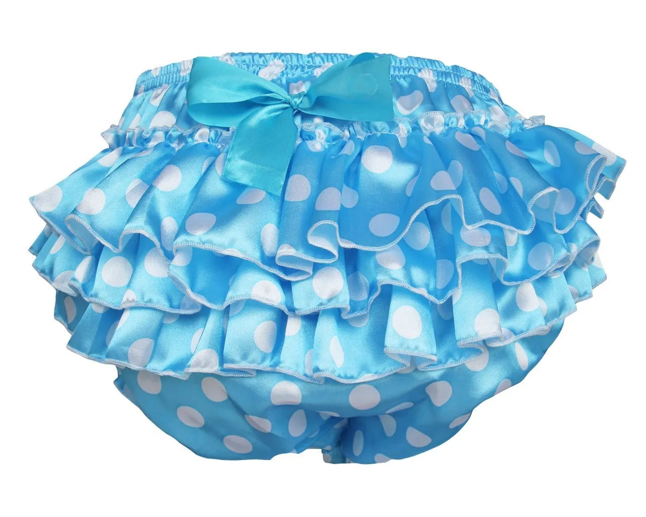 Blue Polkadot Diaper Cover