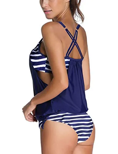 Bsubseach Black Two Piece Bathing Suits