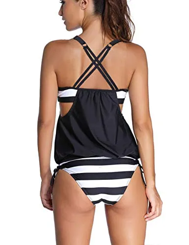 Bsubseach Black Two Piece Bathing Suits