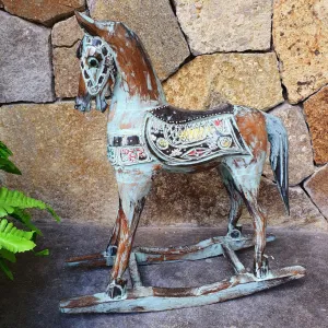 Carved Antique Wooden Rocking Horses