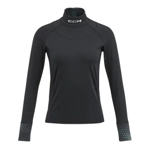 CCM CUT PROTECTION NECK GUARD WOMEN'S COMPRESSION LONG SLEEVE SHIRT