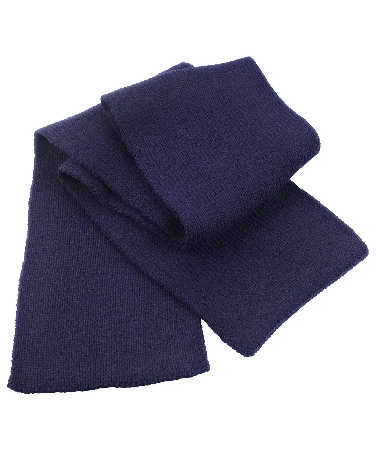 Classic heavy knit scarf | Navy