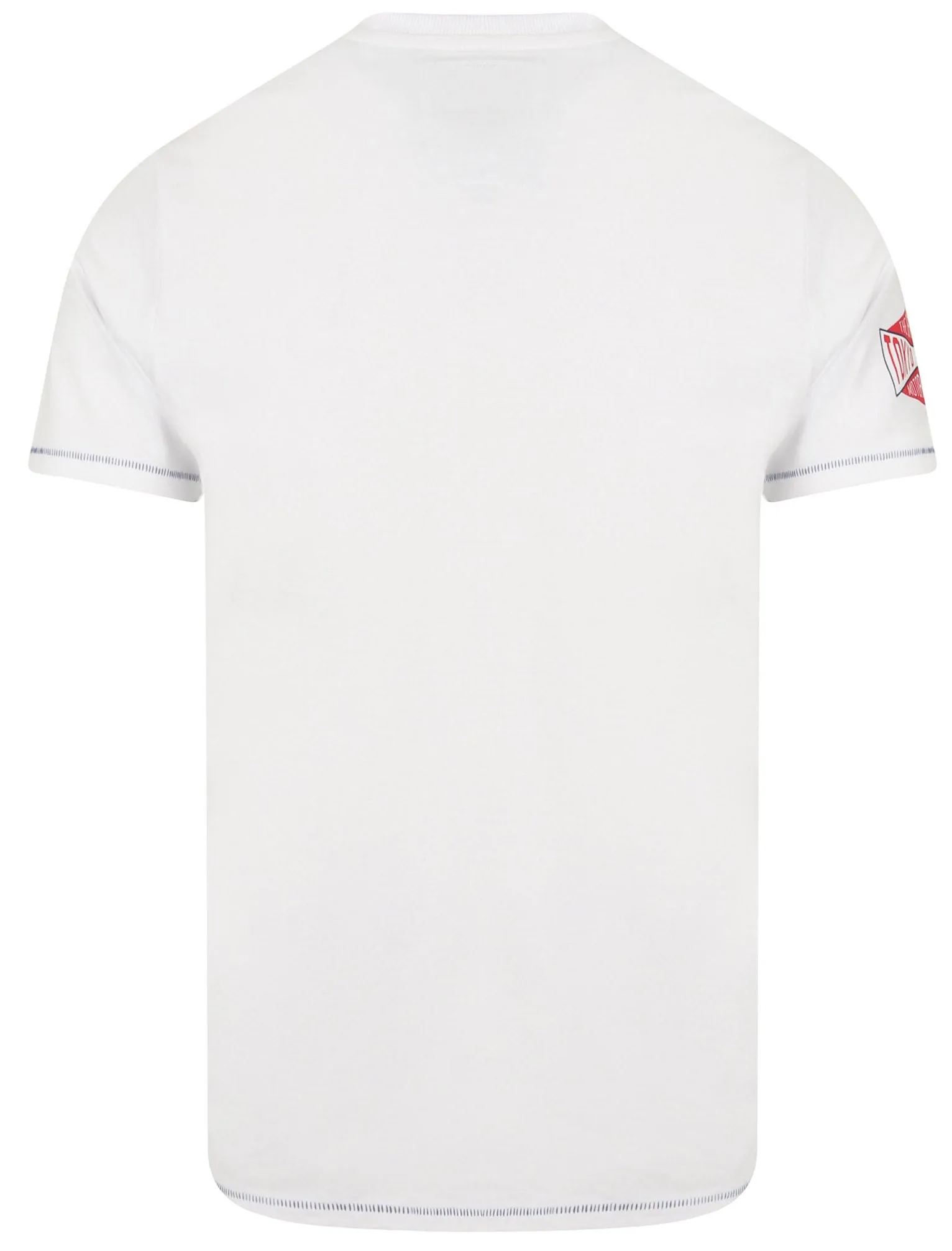 Daytona Racing Motif Cotton T-Shirt In Bright White - Tokyo Laundry