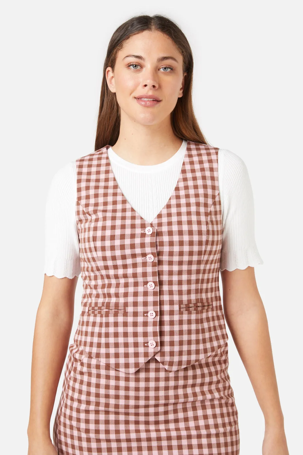 Gelati Gingham Vest