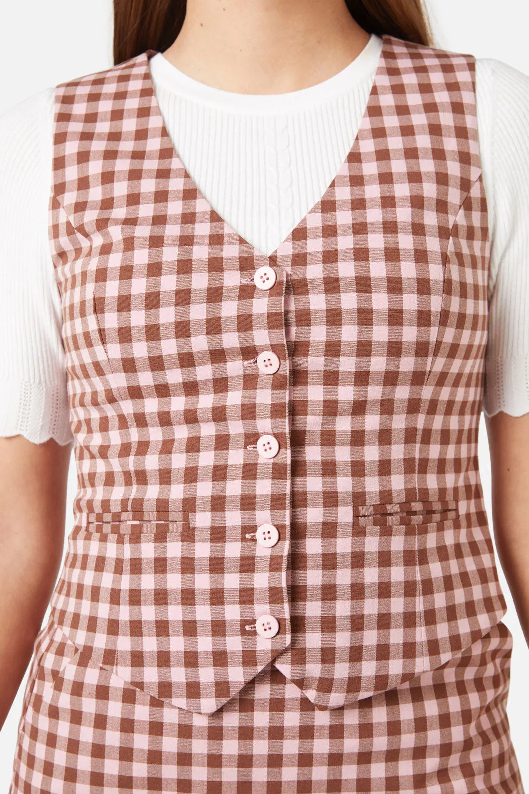 Gelati Gingham Vest