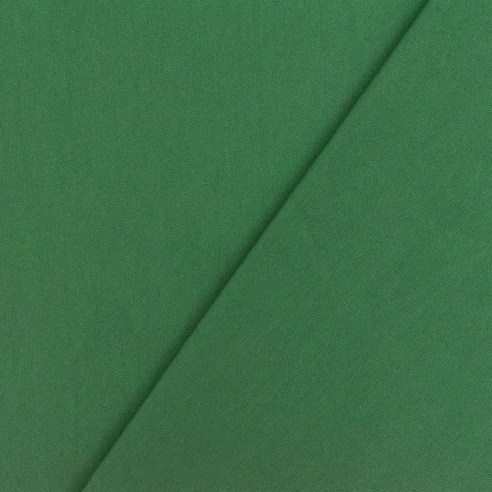 Grass Green Solid Stretch Cotton Blend Broadcloth Woven Fabric