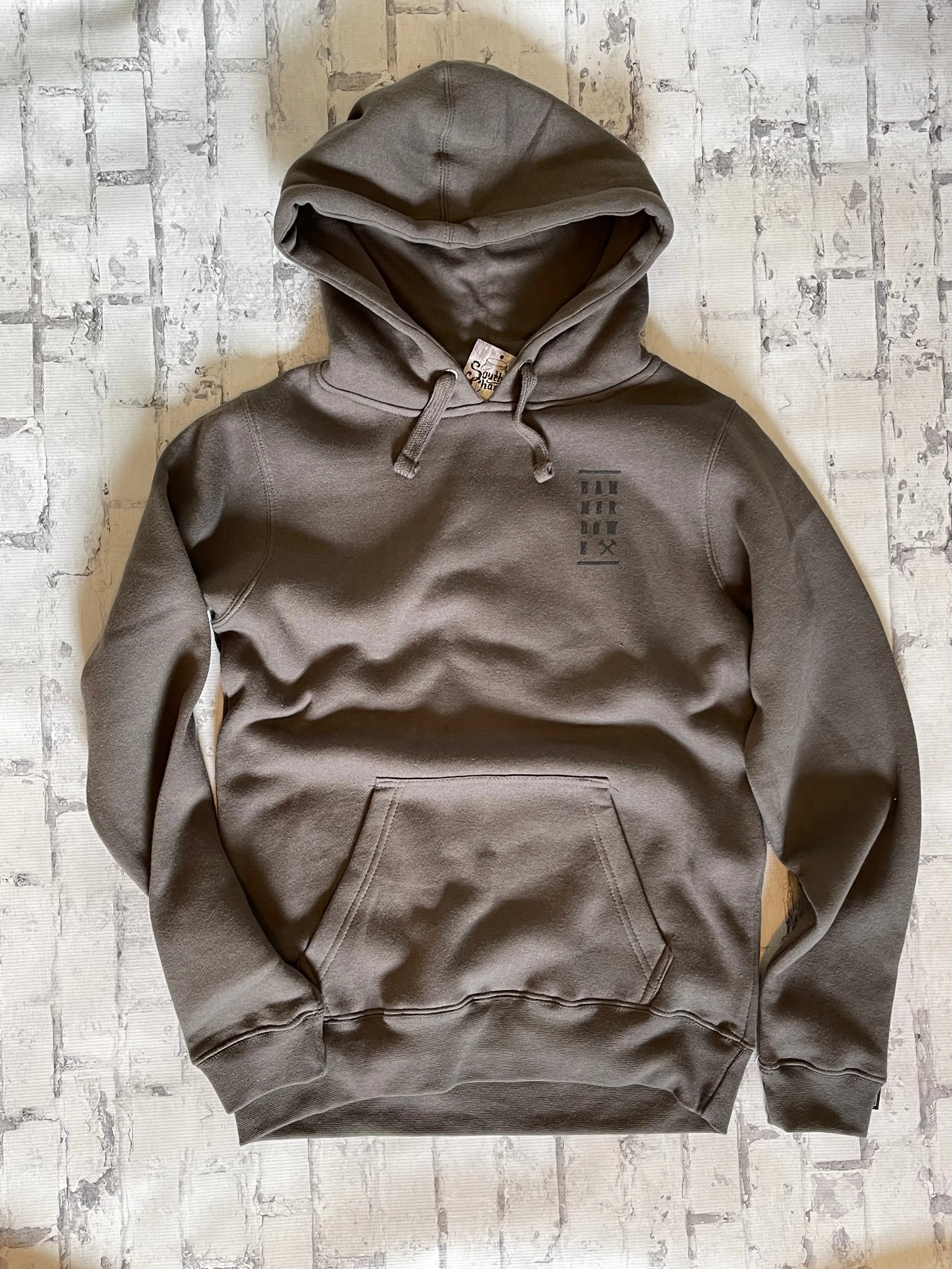 Hammer Down "Stacked" Hoodie - Fossil