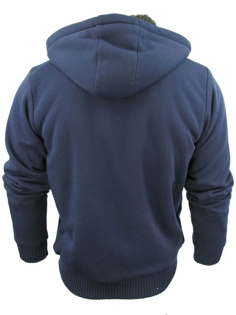 Kaisar Borg Lined Hoodie in Midnight Blue - Dissident