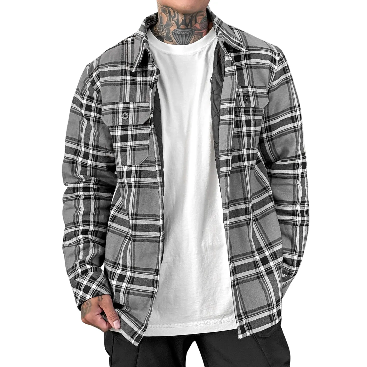 LA Plaid Jacket - Grey