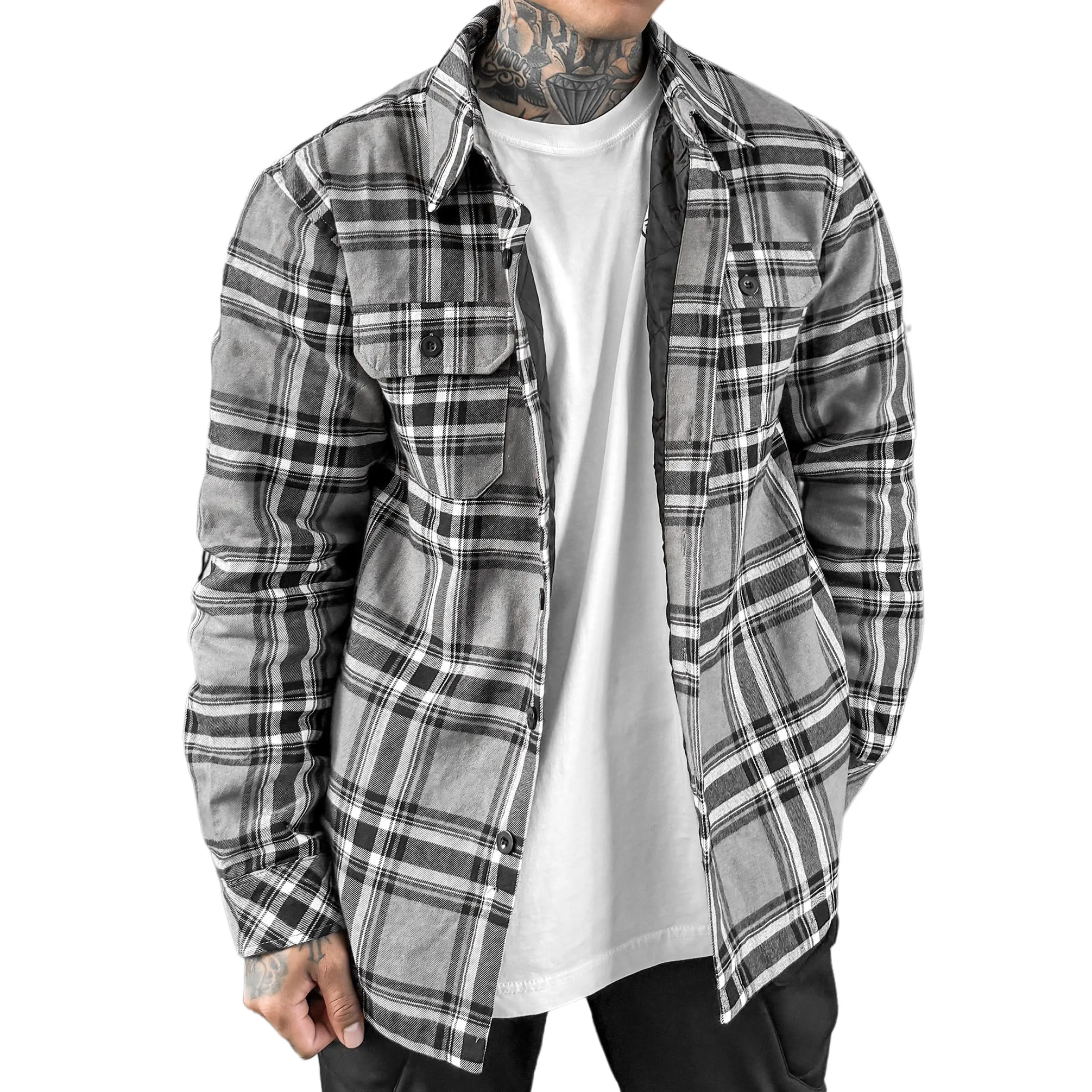 LA Plaid Jacket - Grey