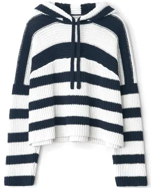 Navy Stripe Sunny Hoodie