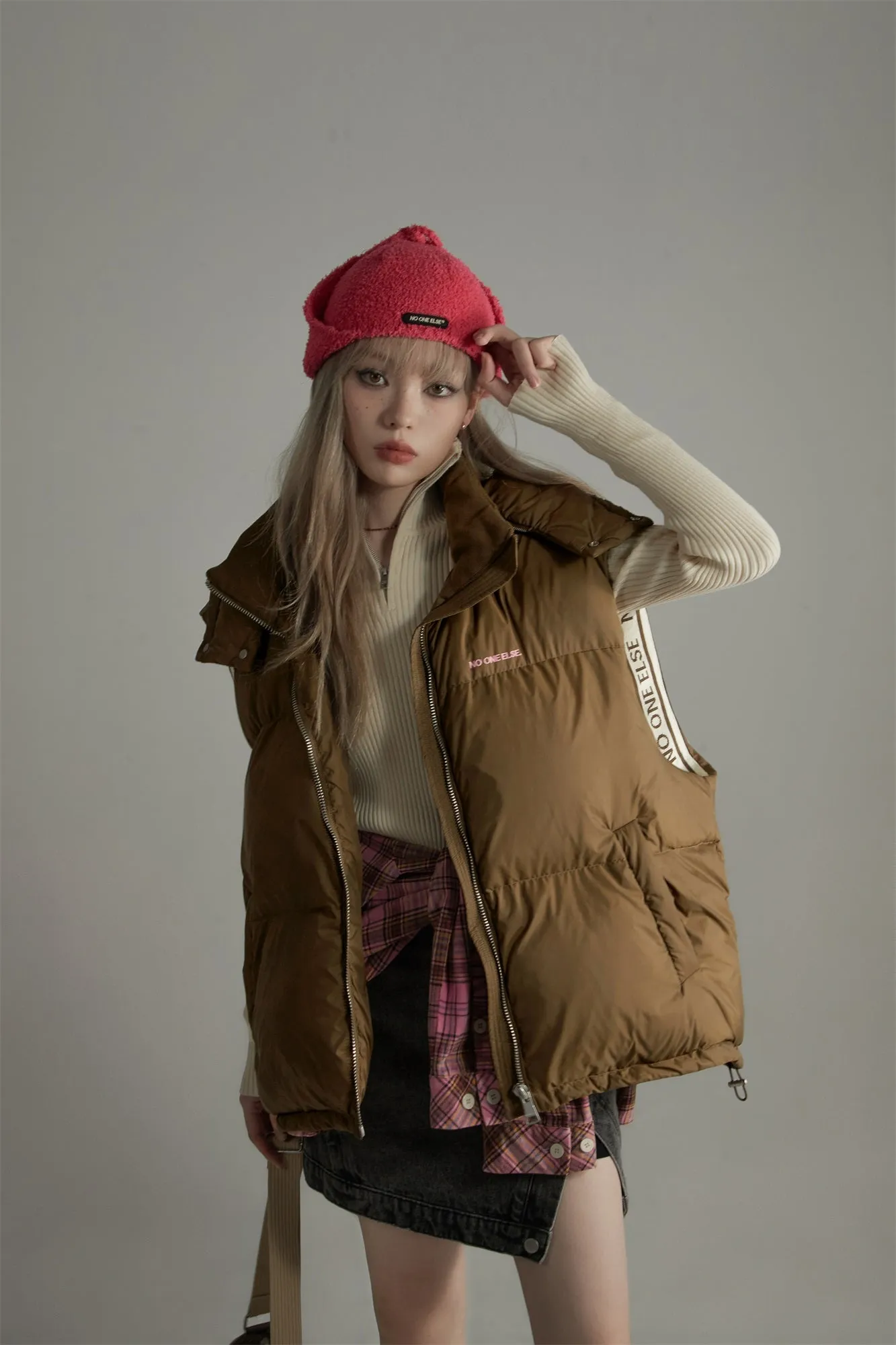 Oversize Duck Down Padded Vest