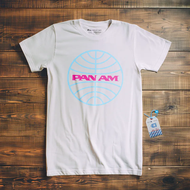 Pan Am Logo Neon - T-Shirt