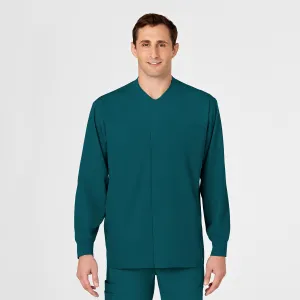 PRO Men's Snap Front Scrub Jacket - Caribbean