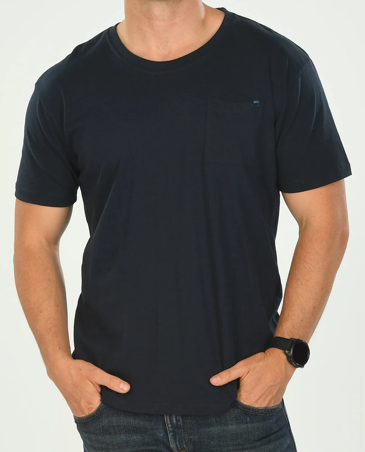 Real Essentials Short Sleeve Cotton Pocket Tee