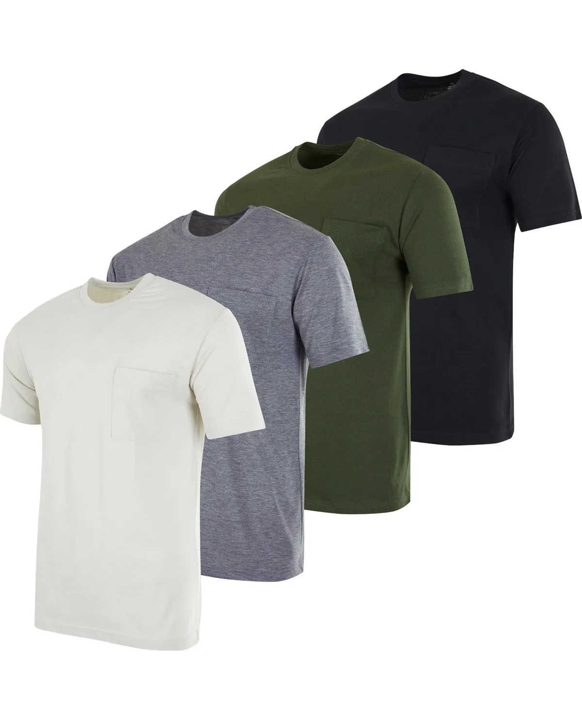 Real Essentials Short Sleeve Cotton Pocket Tee