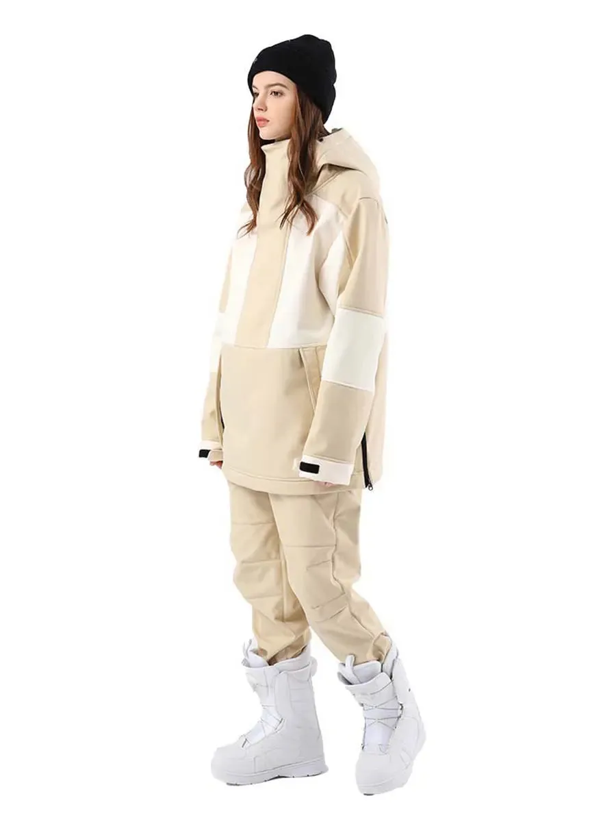 Riuiyele Women Hooded Ski Jacket & Jogger Pants Set