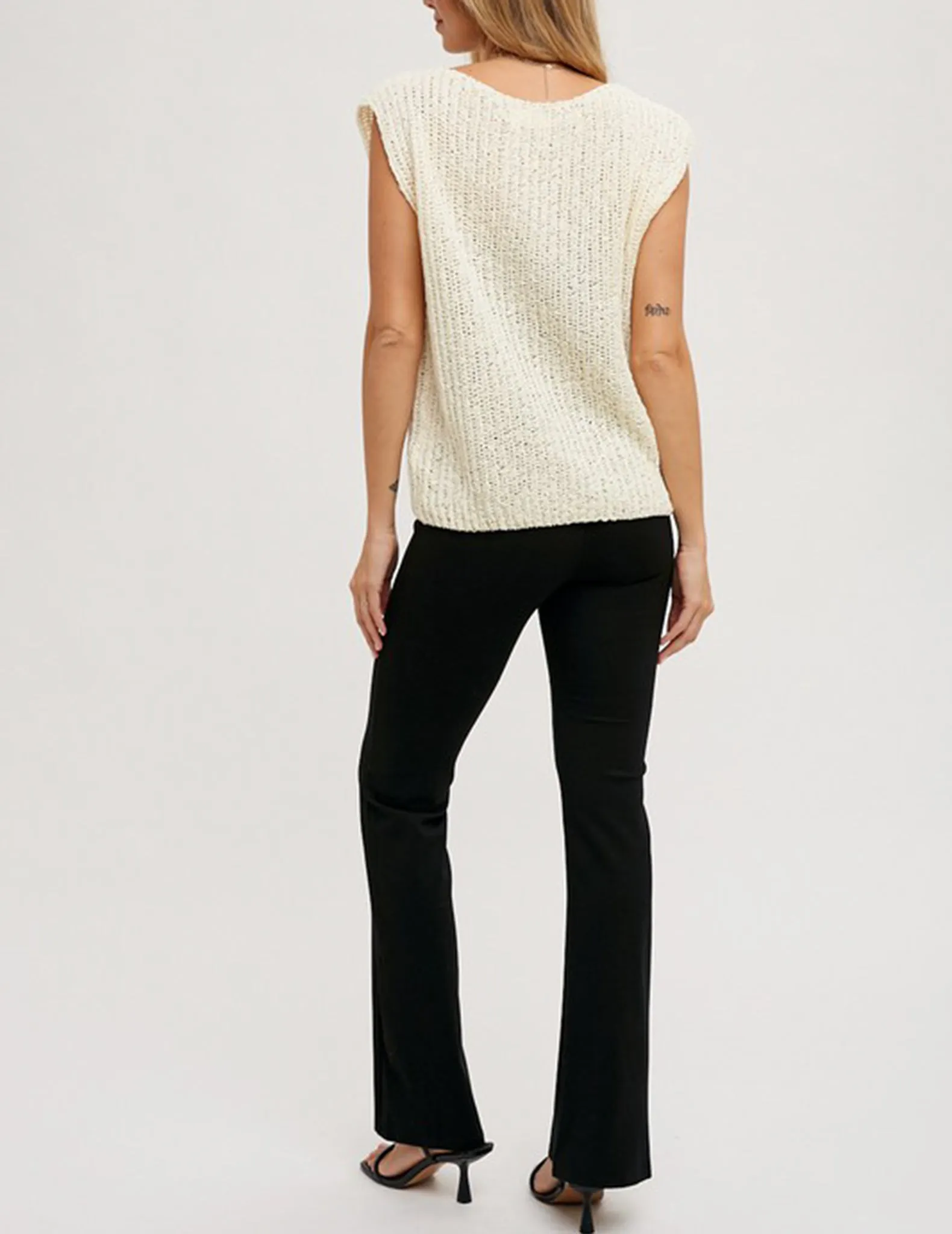 Ruby Boxy Knit Sleeveless Sweater