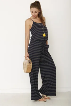 stripe jumpsuit