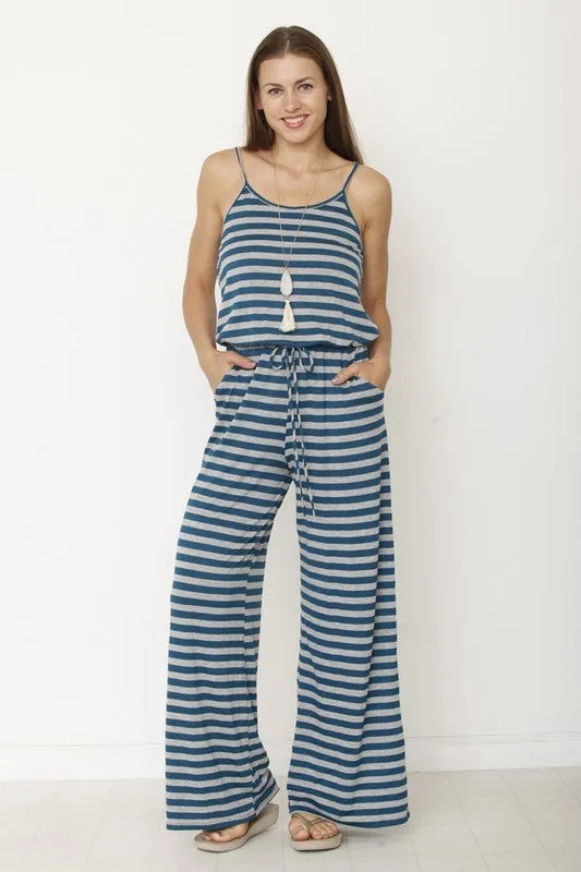 stripe jumpsuit