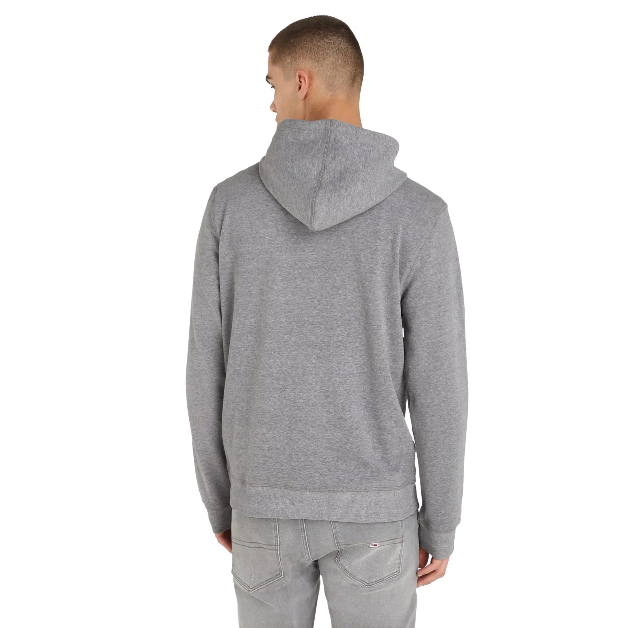 Tommy Hilfiger Mens TH Original Full Zip Hoodie HWK - Medium Grey Heather