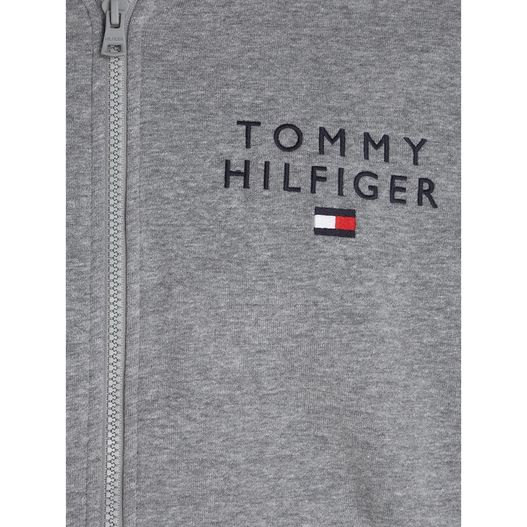 Tommy Hilfiger Mens TH Original Full Zip Hoodie HWK - Medium Grey Heather