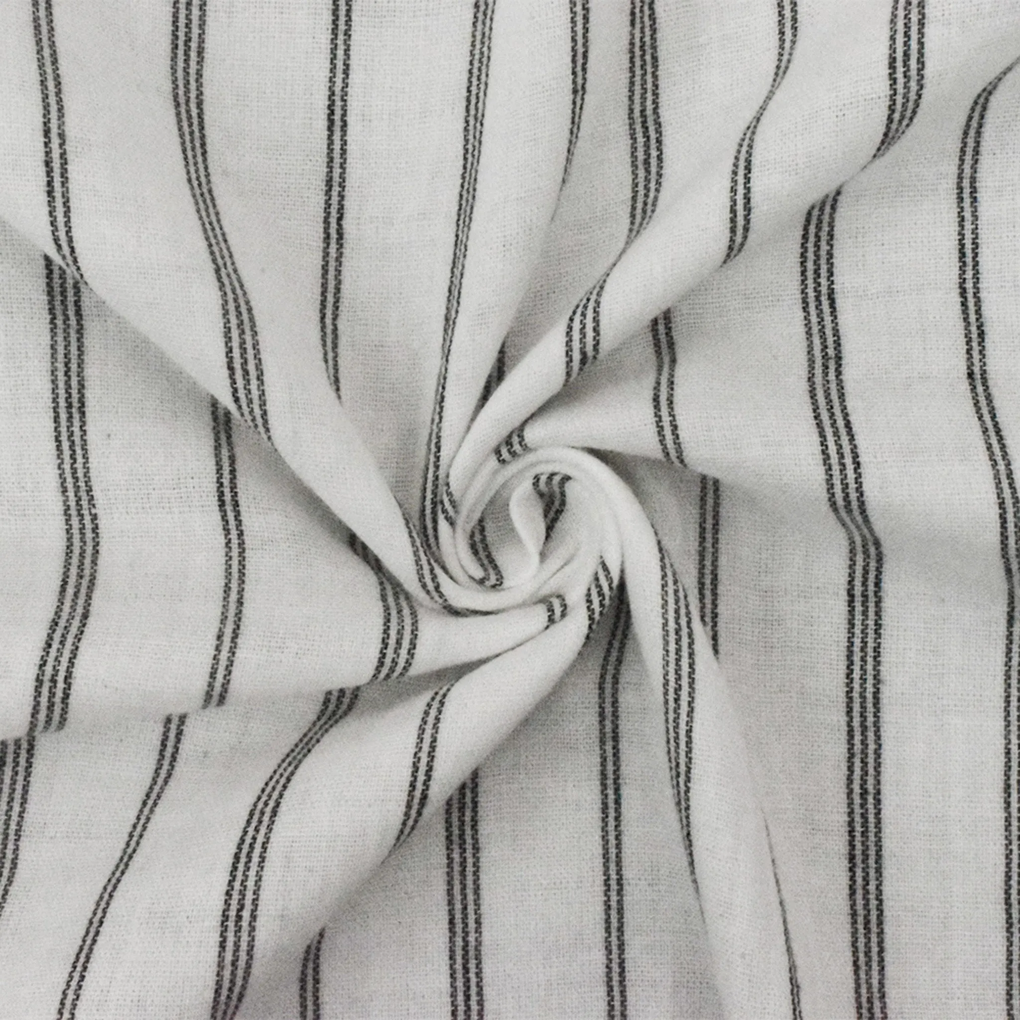 White-Black Famous Designer Cotton Stripe Double Gauze Woven Fabric